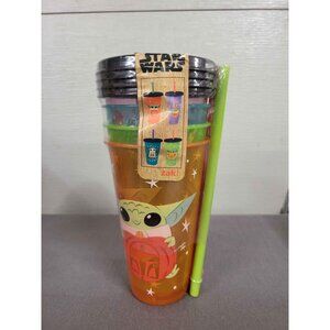 4 Pack Tumblers with Straws 25oz - Star Wars